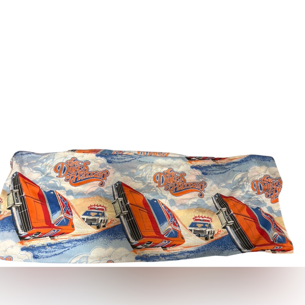 Vintage Dukes Of Hazzard Fitted Sheet WB 1982 General Lee